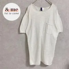 DIVIDED エイチアンドエム　半袖カットソー　コットン100% ホワイト