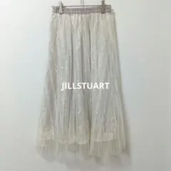 ジルスチュアート 3層チュール レースフレア ロングスカート Fのサムネイル