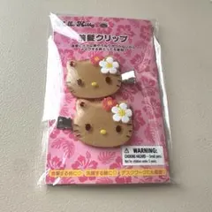 ハローキティ ヘアクリップ 日焼けキティ