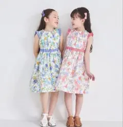 【CHOPIN】ノースリーブ花柄ワンピース