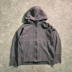 6AS4【adidas】フルジップ　スウェットパーカー　ロゴデザイン古着used
