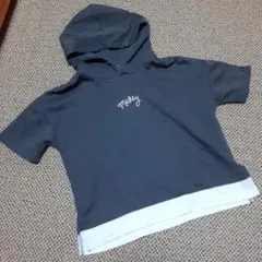 ディズニー ミッキー・ミニー フード付きトップス 140