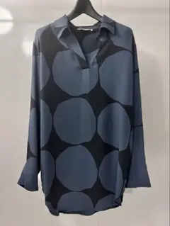marimekko マリメッコ 長袖 シャツ 幾何学模様 Lサイズのサムネイル