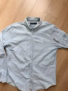Abercrombie & Fitch デニムシャツ 長袖 ライトブルー Lのサムネイル