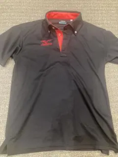 Mizuno ポロシャツ 黒赤 サイズ40