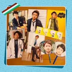 嵐 大野智 ミニうちわ & クリアファイル セット❷