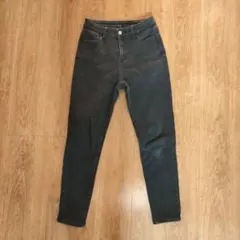 裏起毛 ブラック ジーンズ レギンスパンツ 長ズボン