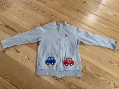 【996】 miki HOUSEの車のグレーのワッペン之パーカーグレー パーカー