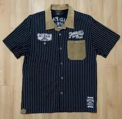VANSON ウォバッシュ メタルボタン オープンカラー 半袖シャツ Mのサムネイル