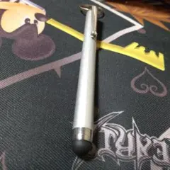 シルバー タッチペン クリップ付き