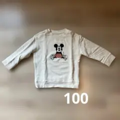 ユニクロ　ミッキーマウス 長袖トレーナー 100