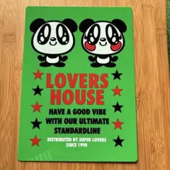 LOVERS HOUSE 下敷き 緑 パンダのサムネイル