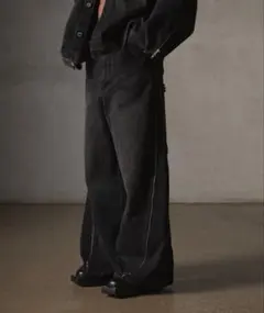 ZipDesign Buggy DenimPants バギーデニム