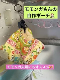 モモンガ 三角ポーチ ハウス おうち Mサイズ ハンドメイド - メルカリ