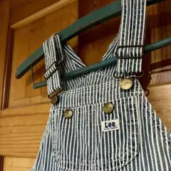 Lee ヒッコリーストライプ　デニムオーバーオール　80センチ