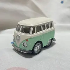ワーゲンバス・ダイキャスト ミニカー グリーン VW 可愛い車のおもちゃ