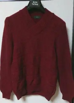 ボルドー ニット