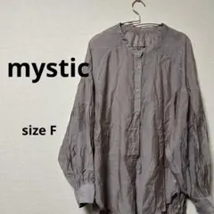 [mystic]ミスティック　シアーノーカラーシャツ　長袖