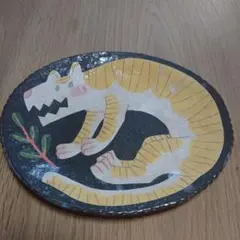 9/7迄大幅値下 鹿児島睦さん　花フラワー植物 ボタニカル 型押し プレート　皿 鹿児島睦さん 花 フラワー 植物 ボタニカル 型押し プレート 皿