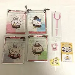ちいかわ ココス コラボ 巾着 ピック プリン ハチワレ ラッコ くりまんじゅう