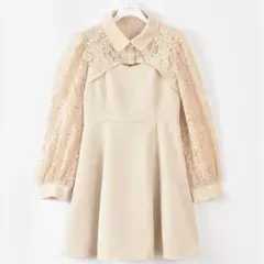 evelyn レースブラウスワンピース