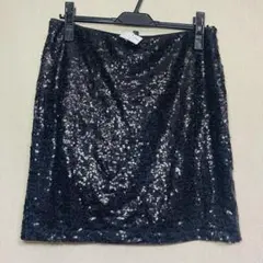 新品　H＆M エイチアンドエム　スパンコールスカート　ブラック　Mサイズ