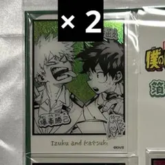 ジャンプフェスタ 僕のヒーローアカデミア 箔入りアクリルカード 緑谷 爆豪 ②