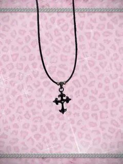 クロスモチーフネックレス　十字架　y2k grunge グランジ　平成ギャル