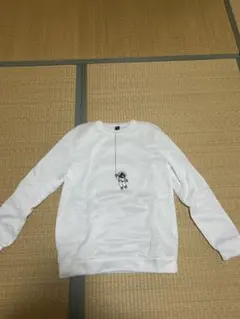 SHEIN ホワイト 宇宙飛行士プリント トレーナー M