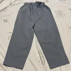 グレー 長ズボン ゴムウエスト