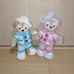 ダッフィーシェリーメイぬいぐるみバッジオータムスリープオーバー