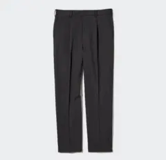 UNIQLO タックテーパードパンツ　ダークグレー　Mサイズ