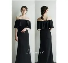 結婚式　前撮り　bittersweet マーメイドドレス ブラックドレス