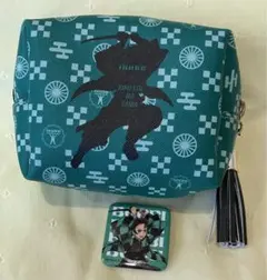 BABBI×鬼滅の刃 スペシャルギフト 「ポーチ」単品➕缶バッジ 竈門炭治郎