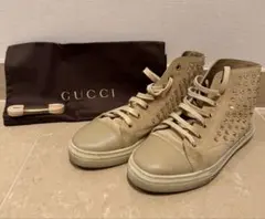 美品♡GUCCI スワロフスキー　スニーカー　36 ベージュのサムネイル