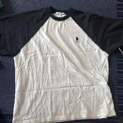 U.S. POLO ASSN. ラグランTシャツ ホワイト×ブラック L