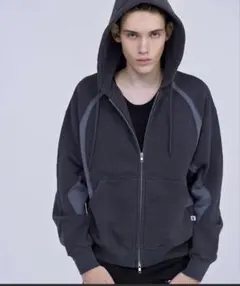 Russell Athletic × NVRFRGT ジップ フーディー