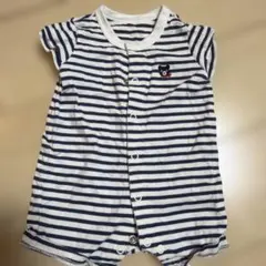 ストライプ柄ロンパース サイズ70
