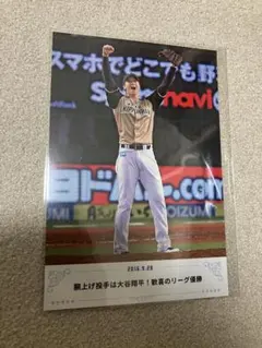 希少】 大谷翔平 日本最終試合 記念フォトカード 2017年10月4日 NPB