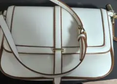 ホワイト ショルダーバッグ 合成皮革