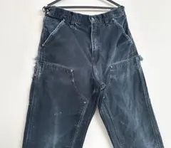 超スペシャル 38X34 W38 カーハート ダブルニー パンツ ブラック 黒 Carhartt ダブルニーパンツ W38 カーハート デッドストック