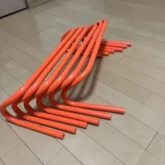 ミニハードル　オレンジ色　6本セット
