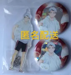 ハイキュー！！北ビーチボールver.キーホルダーと缶バッジ