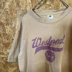AE9774 チャンピオン 半袖Tシャツ ライトブラウン メンズ L ポス