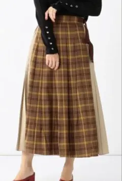 Ray BEAMS チェック柄プリーツスカート