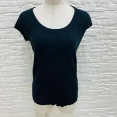 Uncrave　ニット　カットソー　半袖　ラウンドネック　綿100　【1051】