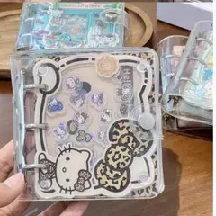 ハローキティ ヒョウ柄 シャカシャカシール帳