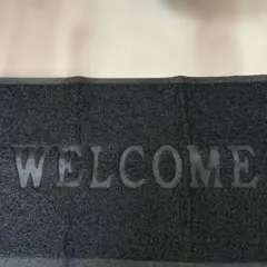 期間限定お値下げ⭐︎ブラックゴム製ドアマット WELCOME