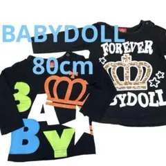 Ｃ90.91BABYDOLL ロングTシャツ 80ベビードール 長袖Tシャツ