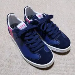 PATRICK　パトリック　ネイビー　スエード切り替え　36